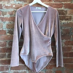 Madewell Crushed Velvet Bodysuit